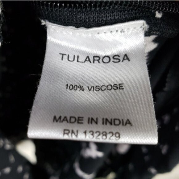 TULAROSA Revolve Tionesta Laced Dress Black/White Off Shoulders Viscose size XS - Picture 10 of 16